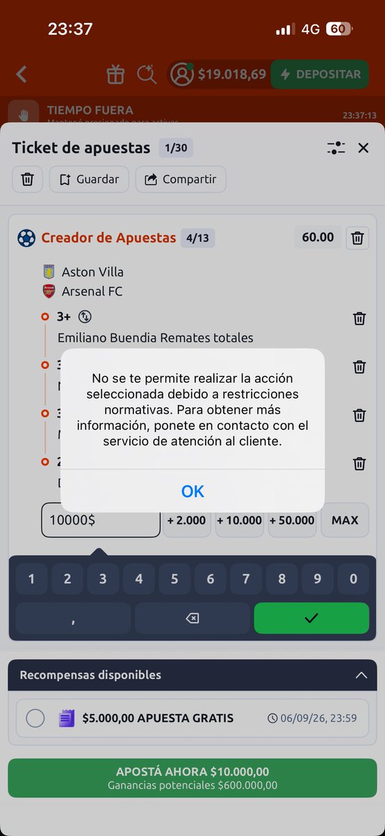 youngrulo's tweet photo. @Miiopjdtu @Betano_arg La hice hoy gane y bueno hahaha https://t.co/Qj7hMaEw3w