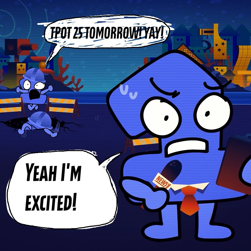 jacknjellify's tweet photo. These guys are having a great day! See you tomorrow!  #BFDI #TPOT https://t.co/mKanMhmqLP