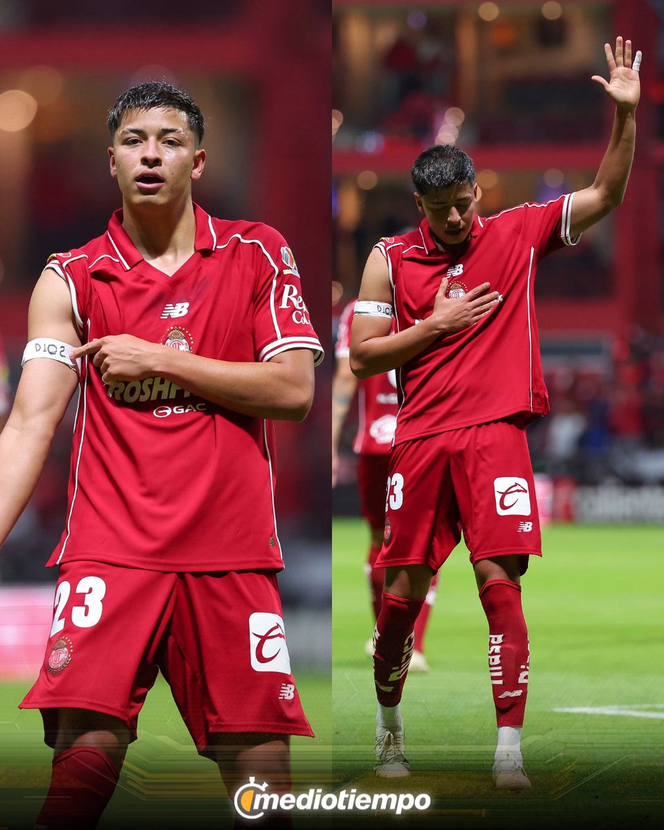 mediotiempo's tweet photo. ¡UN HOMBRE DE FE!🙏

Oswaldo Virgen marcó su primer gol en el Apertura 2026 y en su festejó mostró su devoción con un hermoso gesto https://t.co/2wWvLvxgdm