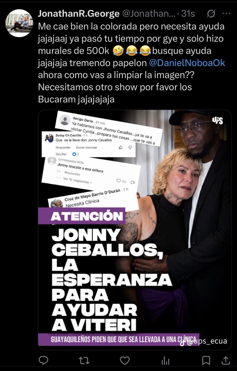 JonathanGRG's tweet photo. @MLuzarragaEc @alcaldiagye No nos desviemos que esto le favorece a ADN aquí está a quien tenemos que dejar fuera C.VITERI https://t.co/wwaZGMLv6W