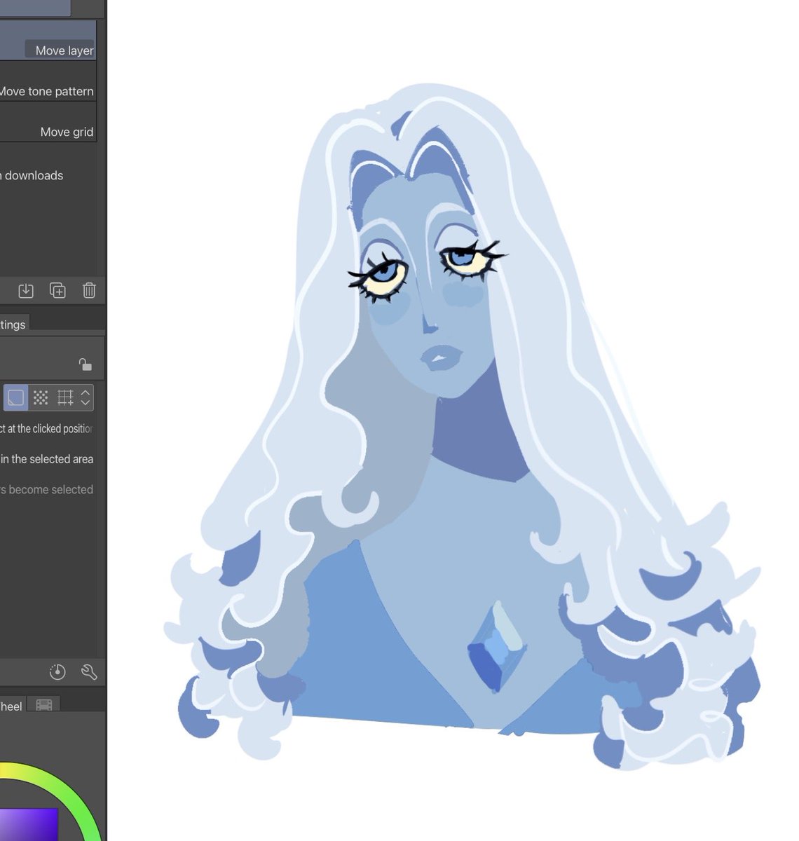 VlVSlES's tweet photo. I had a dream about blue diamond but she looked like this instead https://t.co/TYfc6aNq0M