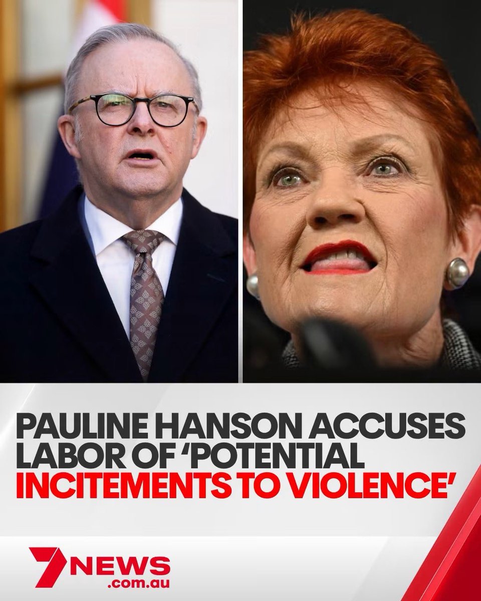 GreenTyler27's tweet photo. How dare the Prime Minister label One Nation and, by implication, its members, supporters and millions of voters a “danger to democracy”?

This rhetoric is beyond reckless. You do not strengthen Australian democracy by portraying people who vote differently as a threat to democracy itself. You only deepen the division, resentment and the distrust.

Political leaders should understand that inflammatory language has consequences. Demonising legitimate political opponents can contribute to an environment in which hostility escalates; precisely the environment our leaders should be trying to calm.