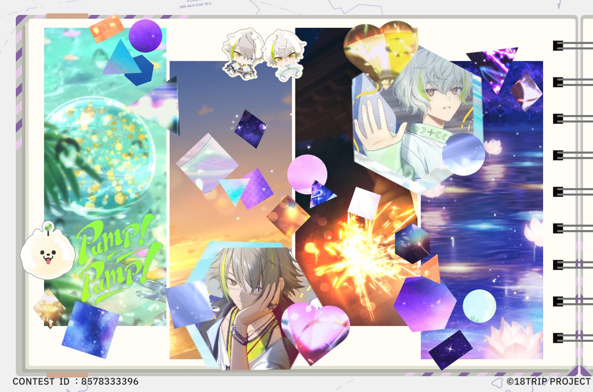 chan_chan_spl's tweet photo. 【18TRIP（エイトリ）スクラップブック紹介】

作成したオリジナルスクラップブックを公開！
テーマ『双子と見る夏の色』
作成者コメント：良い夏でした。白光兄弟最高！

現在「夏のワンシーン」をモチーフにしたコンテストを実施中です♪

#スクラップブックコンテスト夏のワンシーン
#エイトリ https://t.co/X05cVKAJ9T