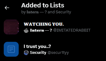 secretstition's tweet photo. Amusing, and foolish. I am neither intimidated or flattered. https://t.co/75r54Vz2Q2