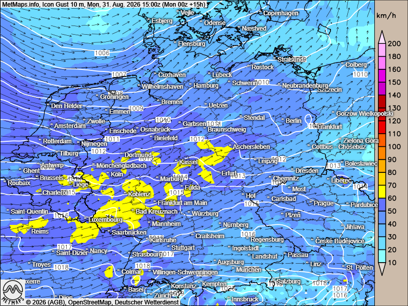 DonnerwetterDe's tweet photo. #Wetter nochmals windig, Sturmtief "Tessa"

Tessa sorgt für einen wechselhaften letzten meteorologischen Sommertag in Deutschland. Während im Südwesten nochmals 25 ° C erreicht werden ist es über den Mitte und im Westen sehr windig und bedeutend kühler. Teilweise werden stürmische Böen beobachtet. Im Norden eher unter 20 °C. Rechnet mit einzelnen Schauern und Gewitter, besonders in der Mitte und im Norden.

(c) https://t.co/HbAMyyeG2N