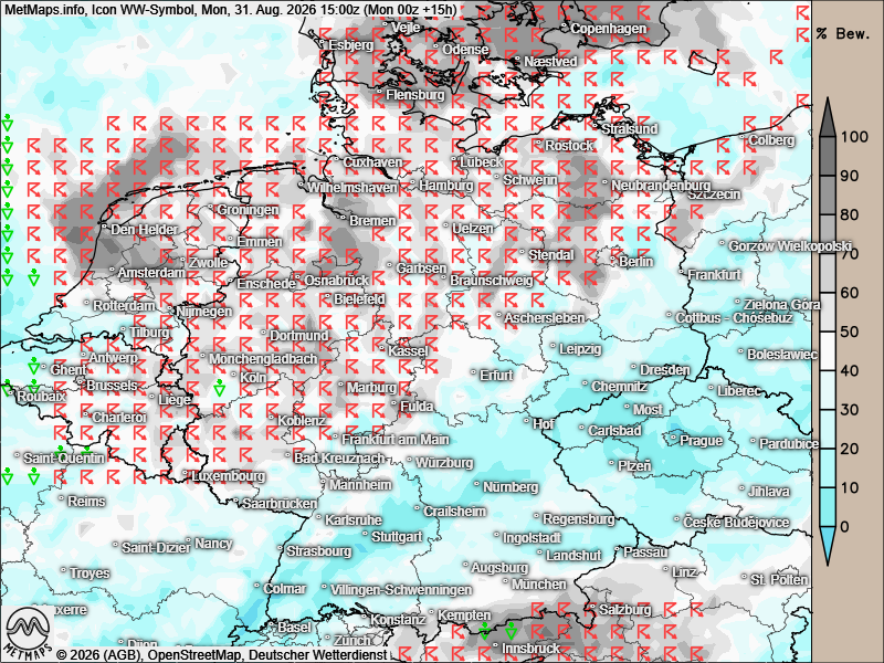DonnerwetterDe's tweet photo. #Wetter nochmals windig, Sturmtief "Tessa"

Tessa sorgt für einen wechselhaften letzten meteorologischen Sommertag in Deutschland. Während im Südwesten nochmals 25 ° C erreicht werden ist es über den Mitte und im Westen sehr windig und bedeutend kühler. Teilweise werden stürmische Böen beobachtet. Im Norden eher unter 20 °C. Rechnet mit einzelnen Schauern und Gewitter, besonders in der Mitte und im Norden.

(c) https://t.co/HbAMyyeG2N
