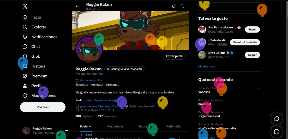 MapcheAnimation's tweet photo. Me atacan los globos, pero esta vez podré defenderme ya que finalmente he revivido uno de mis OCs y le he hecho el lavado de cara y crecimiento que necesitaba https://t.co/Lcq09OzXd4