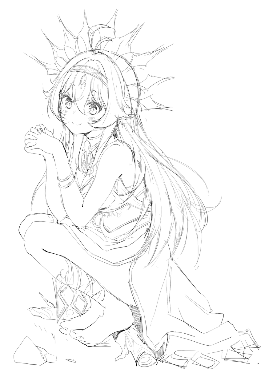 PinkoDoodle's tweet photo. Boceto rápido para Dahlia! @DahliaKaiVT  #DibuKai https://t.co/rJvXY3FpYR