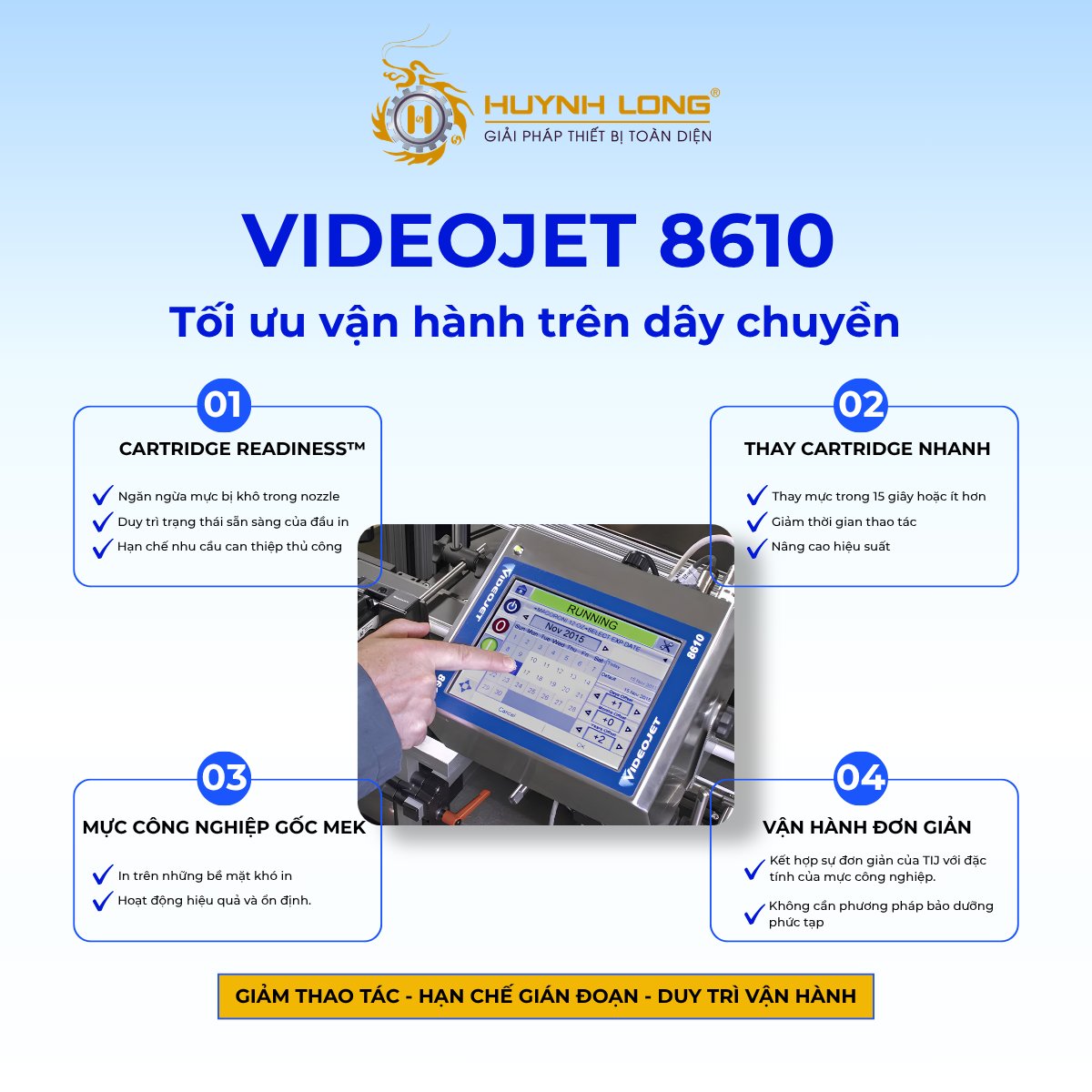 mayinphundate's tweet photo. 𝐕𝐈𝐃𝐄𝐎𝐉𝐄𝐓 𝟖𝟔𝟏𝟎 | TIJ cho bề mặt khó in

Videojet 8610 kết hợp công nghệ in phun nhiệt TIJ với mực dung môi MEK chuyên dụng, in mã độ phân giải cao trên nhiều loại bao bì và bề mặt khó bám mực.

🔰Xem thông tin tại: https://t.co/pv4PDHl9My
#HuynhLong https://t.co/dDEZFOss8p