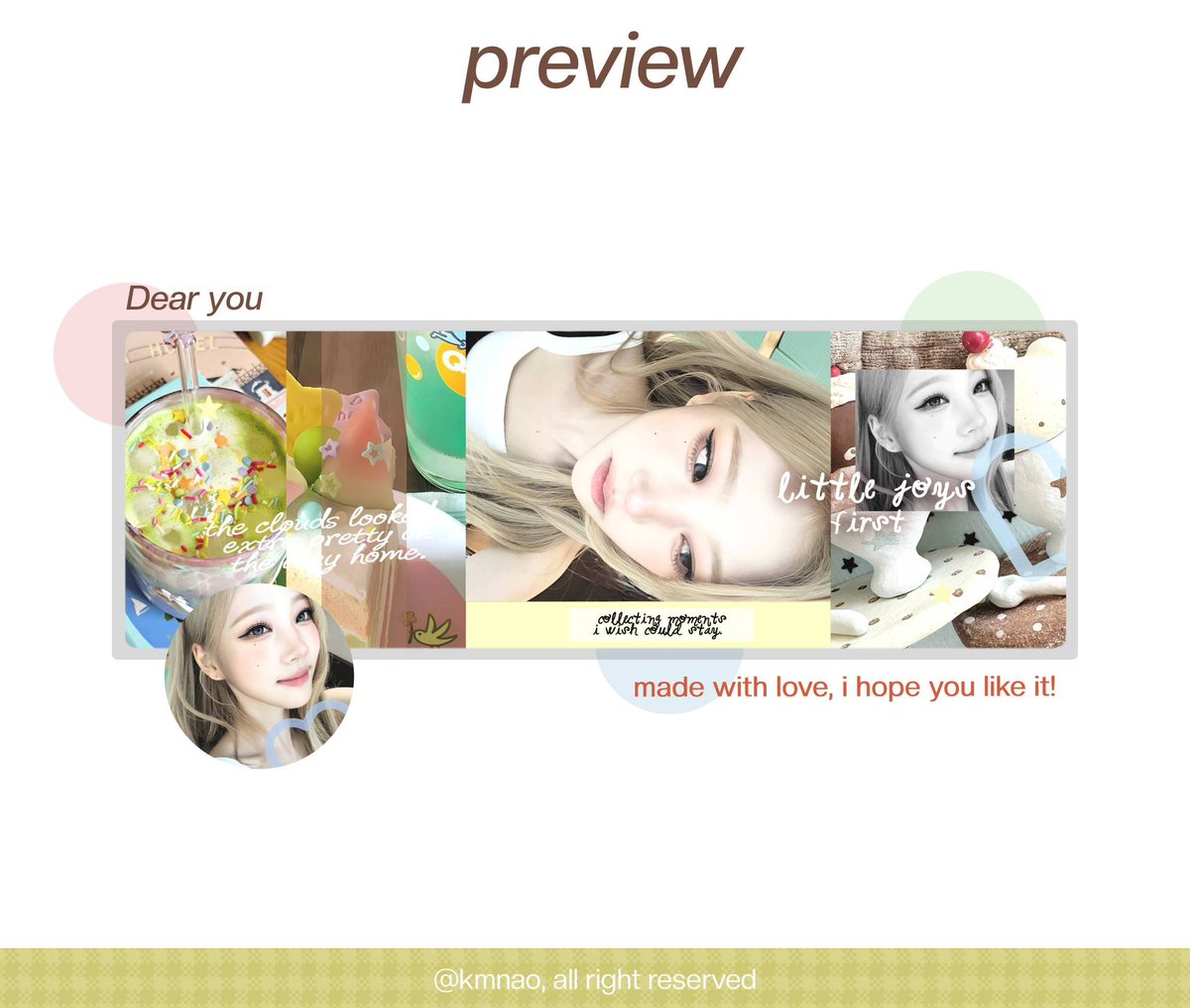 kmnao's tweet photo. help repost, thank you!

halo mentemen! aku bawa layout ready stock; yuha, stella, jiwoo, dan juun. harganya 10k udah free retext. bisa langsung dm aku kalau berminat 🫰

#bealanja https://t.co/W8aLuV4n5h