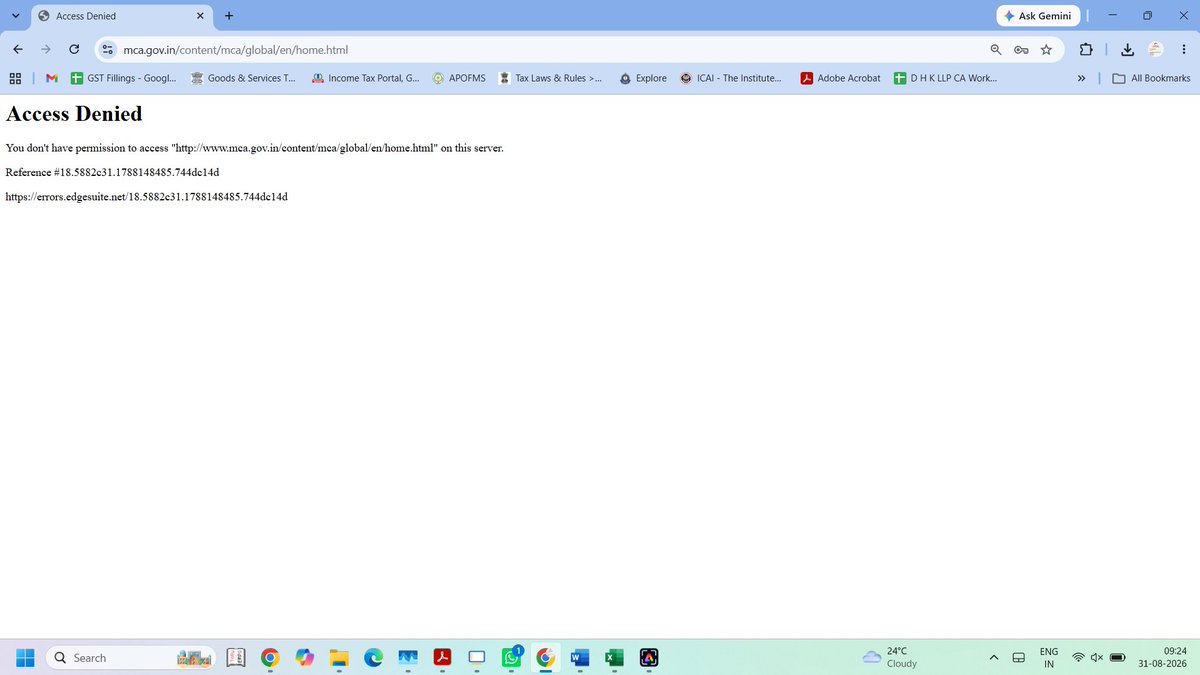 Kvvssatish2's tweet photo. MCA portal not working on the due date #ccfs https://t.co/aTUmsZBF4h