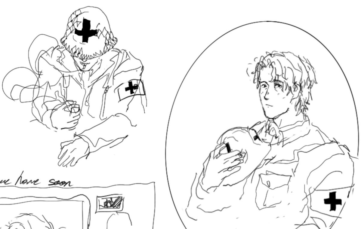 indoyeka's tweet photo. Daan Von Dutch during his time as a field medic
#fearandhungerfanart https://t.co/g4BhbC6K1K