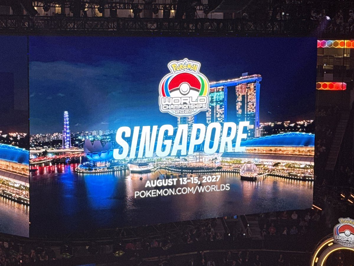 SerebiiNet's tweet photo. Serebii Update: The 2027 Pokémon World Championships will be held in Singapore

https://t.co/gDbXkHSvkT https://t.co/IP2yYGJHrO