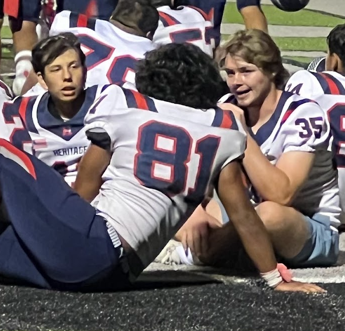 HaydenHill27's tweet photo. It's hard not being on the field, but I wouldn't want to be anywhere else than these sidelines. Leadership didn't stop when my role changed. I'm still showing up, putting the team first, and working to play at the next level. #collegefbgoals #Hisplan https://t.co/G3wJ3RhCeN