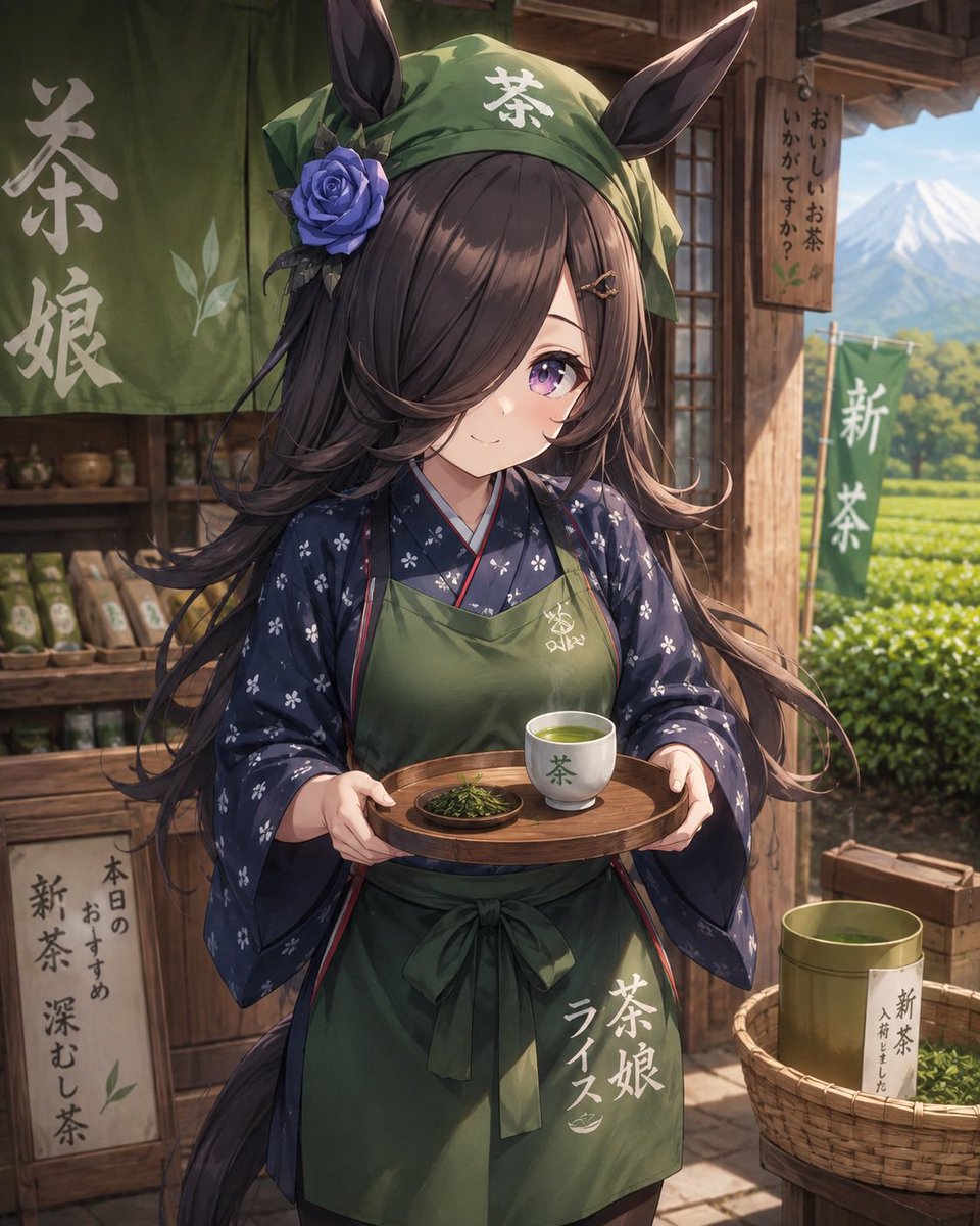 ttttmo's tweet photo. お茶娘になったライスシャワー
みなさんはどちらがお��き？ https://t.co/aQlQVPehlj