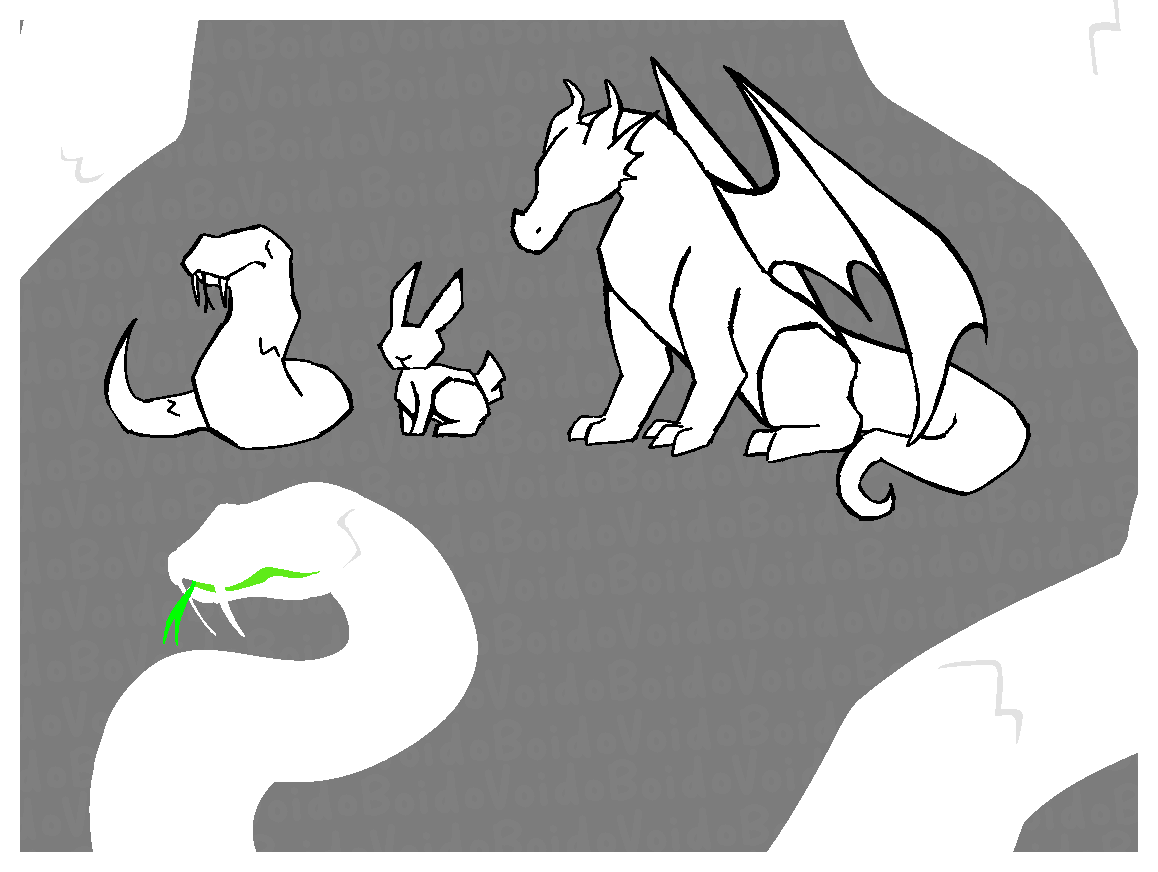 VoidoBoido's tweet photo. "random animals in homestuck first guardian style" https://t.co/N4iaf1YIXO