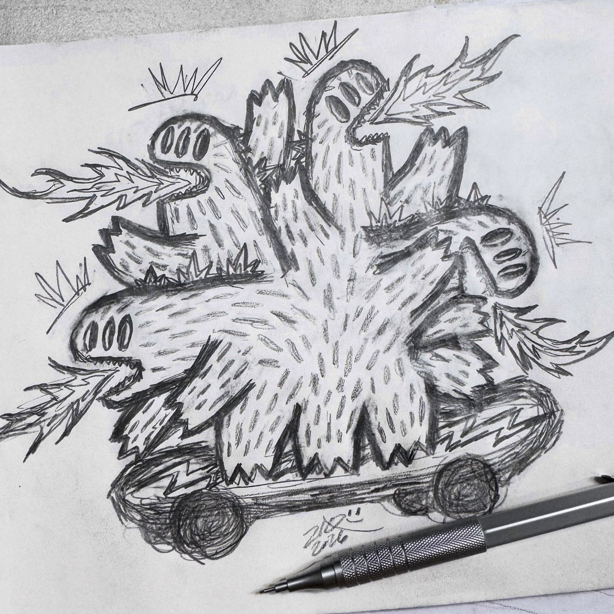 MonsterLittle's tweet photo. 🔥🦖🔥🦖🔥🦖🔥🦖🛹

#ziqiDino #ziqiToys #ziqiSketch #arttoy #designertoy https://t.co/HAWWgXvjVD
