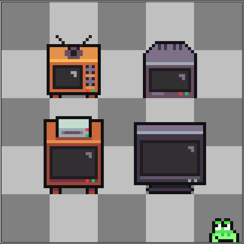hombre_sir's tweet photo. And now to repost these TVs...
#pixelart #ドット絵 https://t.co/gRGfDkQ0e6