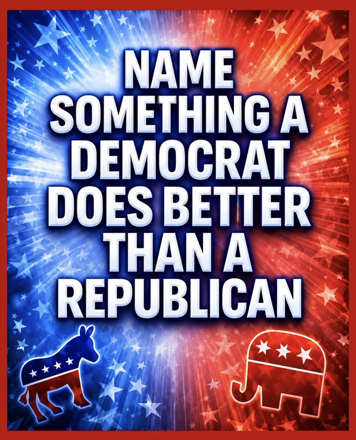 AntiLeftMemes's tweet photo. I can't think of ONE thing 😂

How about you ? 🤔 https://t.co/9EfPFj4QzV