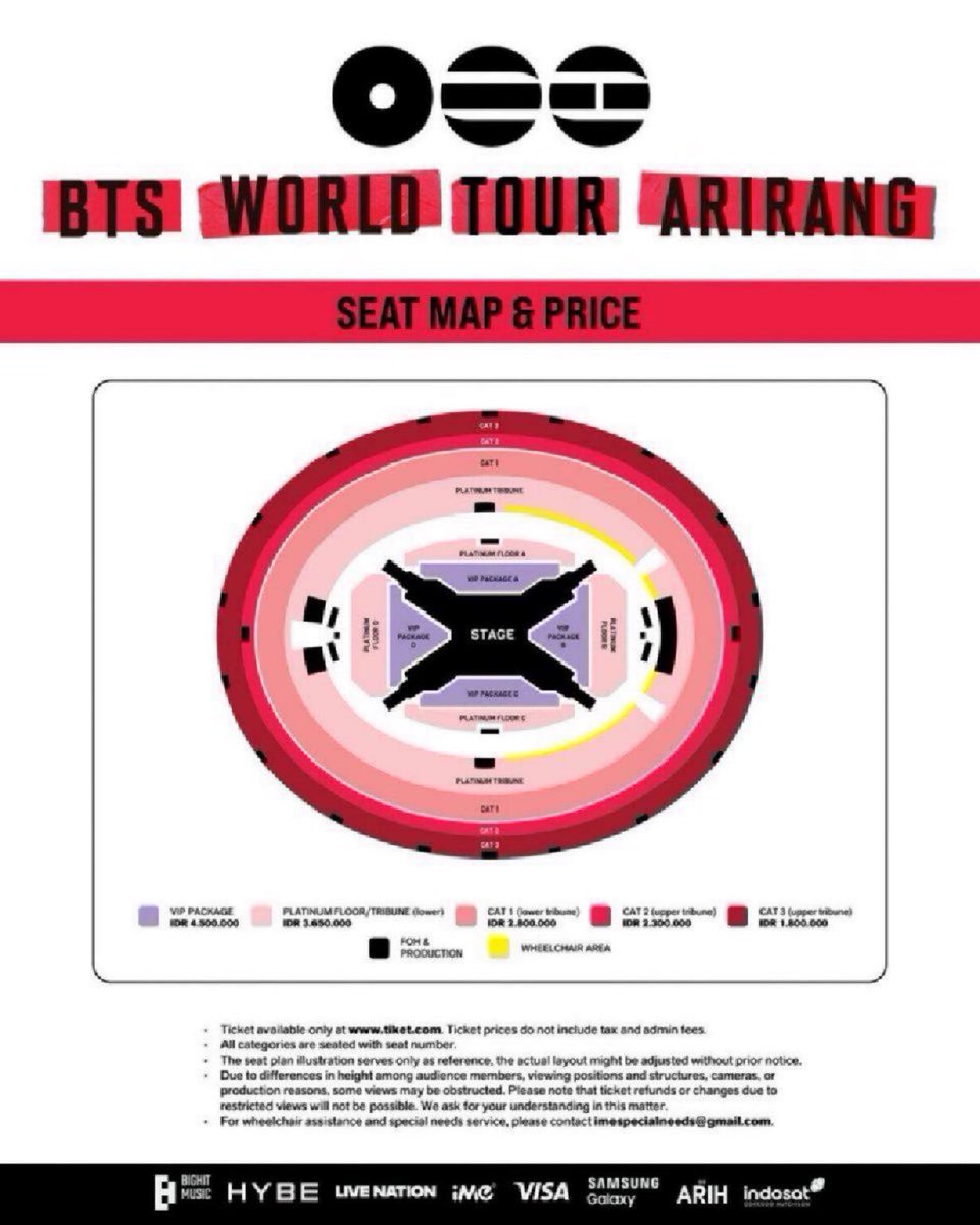 Kevin_lidzi's tweet photo. #WTS
BTS WORLD TOUR 'ARIRANG' IN JAKARTA

☑️4 VIP B/C
☑️2 PLATINUM FLOOR

side by side
Foreigners can buy also

DM📨
#BTS_WORLDTOUR_ARIRANG_JAKARTA 
#방탄소년단 #BTS #BTS_WORLDTOUR_ARIRANG #BTS_WORLDTOUR_ARIRANG_ASIA https://t.co/mhJR4FT68u