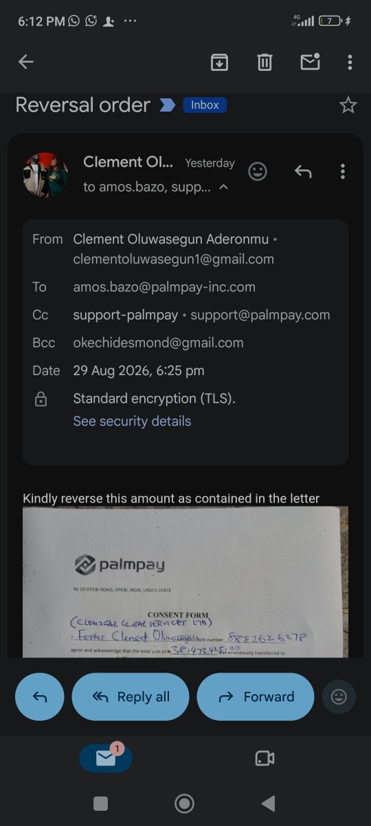 DesmoncoComedy's tweet photo. @palmpay_ng @officialEFCC @fccpcnigeria Your fraudulent customer have written countless letters authorizing you people to reverse my money back but do to palm pay is among the Fraudsters that's why they have refused to reverse my money back https://t.co/f0EZLJxKaa