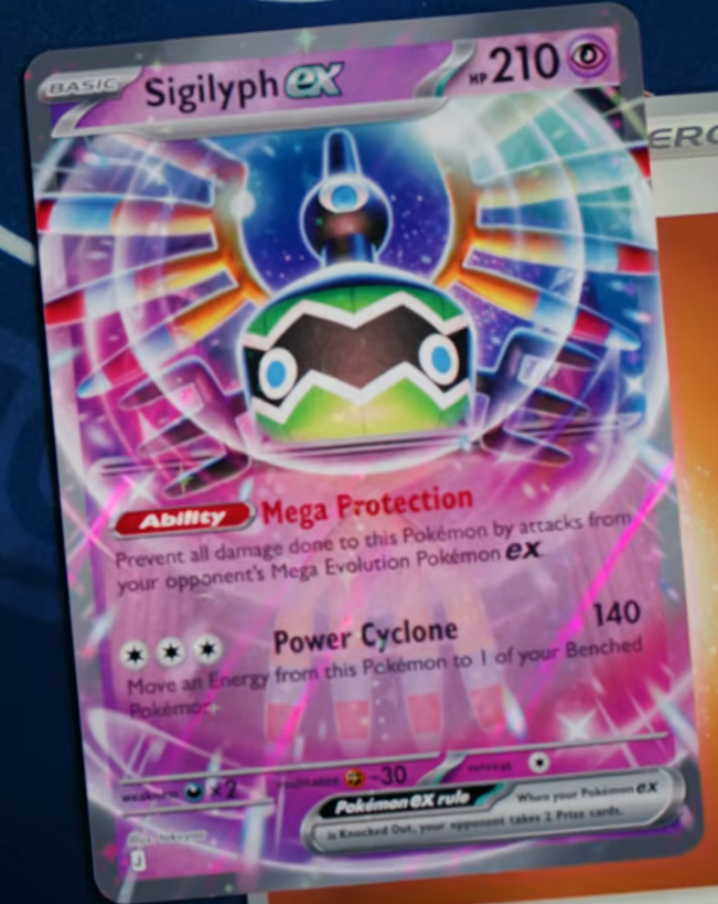 PokeGetInfoMain's tweet photo. 【テキスト翻訳】
✅メガルカリオZex
[特性]
このポケモンがバトル場にいるなら、自分の番に1回使える。
自分の山札からサポートを1枚選び、相手に見せて、手札に加える。そして山札を切る。

[ワザ]
相手のバトルポケモンが「ポケモンex」なら、120ダメージ追加。

✅シンボラーex
[特定]
このポケモンは、相手の「メガシンカex」からワザのダメージを受けない。

[ワザ]
このポケモンについているエネルギーを1個選び、ベンチポケモンにつけ替える。