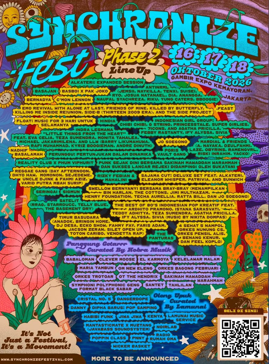 ERAFMUNJ's tweet photo. 🎶 LAST DAY PROMO SYNCHRONIZED FEST 2026✨
Hari ini adalah hari terakhir untuk mendapatkan promo potongan harga dari synchronized fest💸
💸 from : Rp 550.000 ➡️ Rp 450.000
Promo terbatas bisa diakses melalui link : 🎟️https://t.co/1x2trNnsQh
#SynchronizeFest2026 #SynchronizeFest https://t.co/sDfOsnPpKw