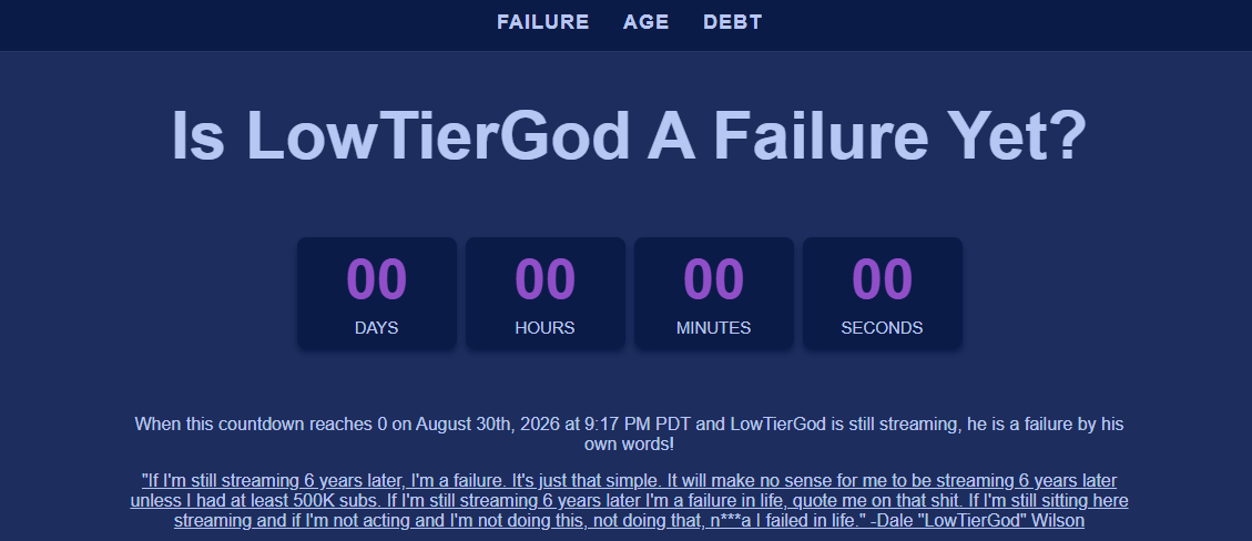 lowtierrogdaily's tweet photo. DOOMSDALE HAS ARRIVED

LOWTIERGOD IS OFFICIALLY A FAILURE https://t.co/1HpuVUIDQa