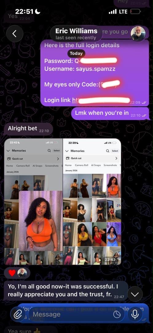 Ivannafaria1's tweet photo. Snapchat hacking,Dm let’s hack into her snap eyes only and get you all hots  contents she’s got Premium Instagram hacking too ~]~

https://t.co/OJPiZpmyWd

#teenageer #snaphack 
#nolimits #teen #buyingcontent 
#nsfwtwtً #omegle #momson #goone #Altmeet ][<><>}{ https://t.co/cBOaGifAfp