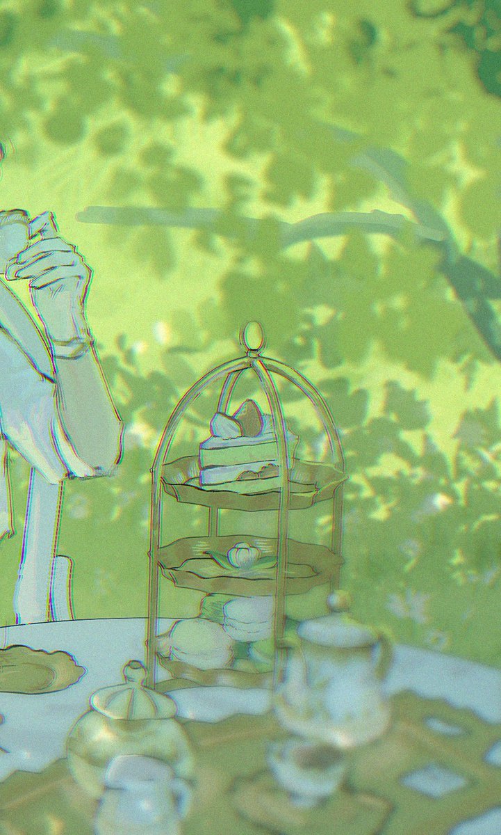 Chronic_fatuige's tweet photo. Tea party (Kishiar is coming soon) #터닝 #yuderail #turningbykuyu #digitalillustration https://t.co/Eg6SCwdcJ4