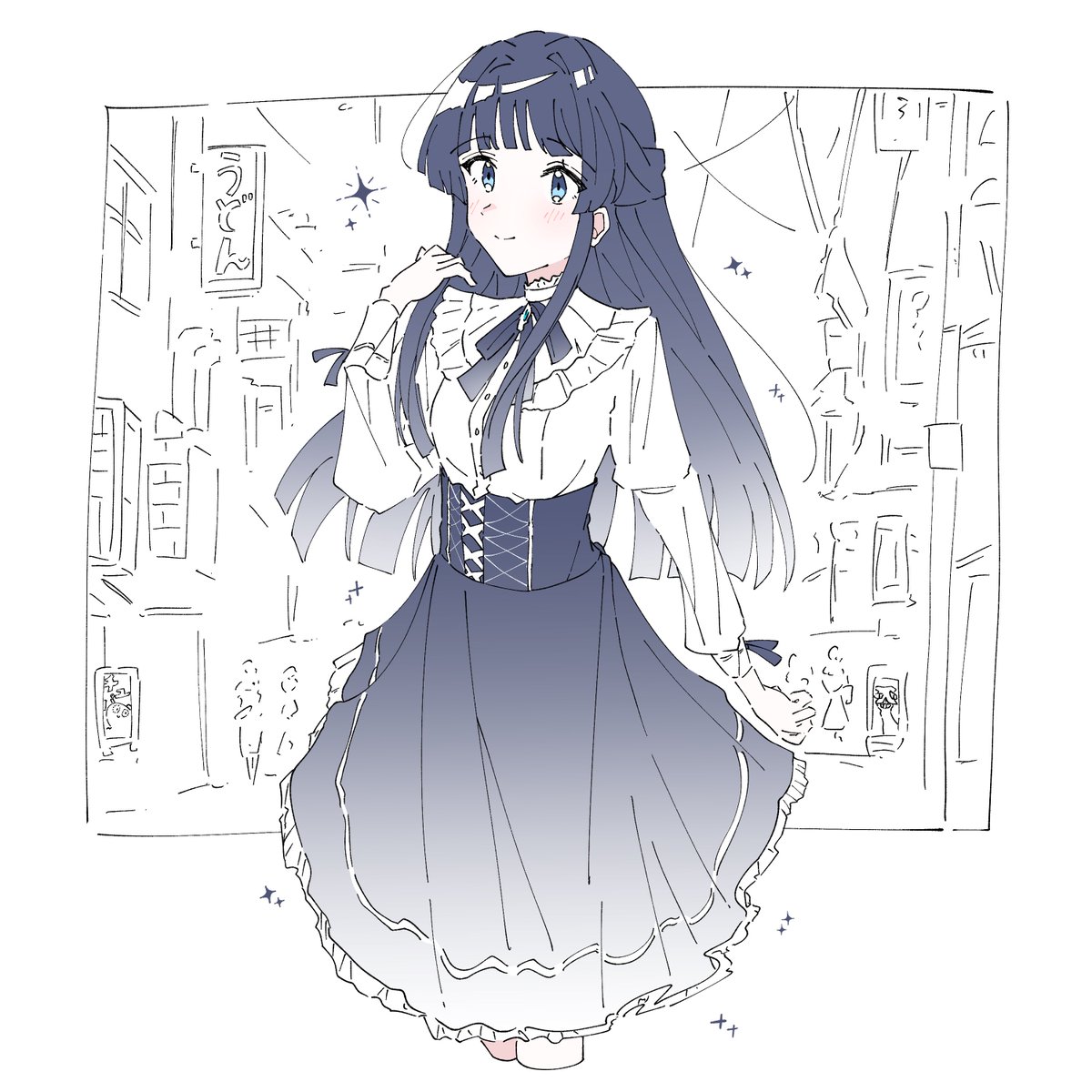 soramame_wip's tweet photo. 🩵✨
#今月描いた絵を晒そうㅤ https://t.co/iiF6NPAKqo