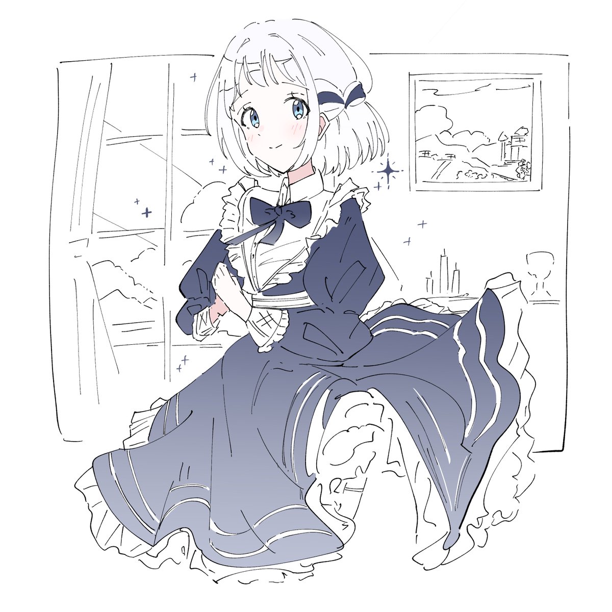 soramame_wip's tweet photo. 🩵✨
#今月描いた絵を晒そうㅤ https://t.co/iiF6NPAKqo