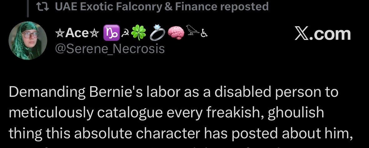 fleshsimulator's tweet photo. Demanding Bernie's Disabled Ass Meticulously Catalogue My Freakish Ghoulish Posts Simulator https://t.co/YpIOiCb33a