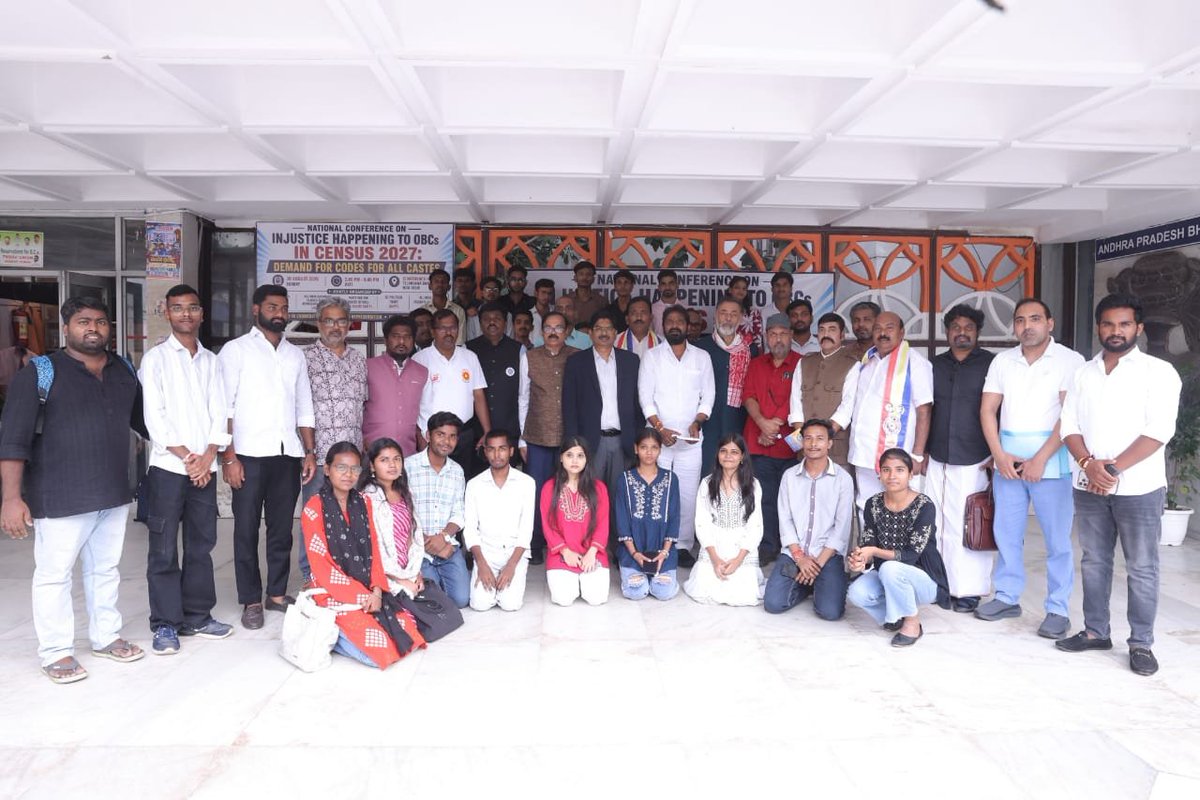 OBCRights4's tweet photo. Our  OBC Rights Movement  office Bearers in All India OBC Integration Meeting- Press conference in Telangana Bhavan New Delhi.
#Newdelhi #OBCrights  #protectOBCReservation #SaveReservation https://t.co/yb3RcEv2nA