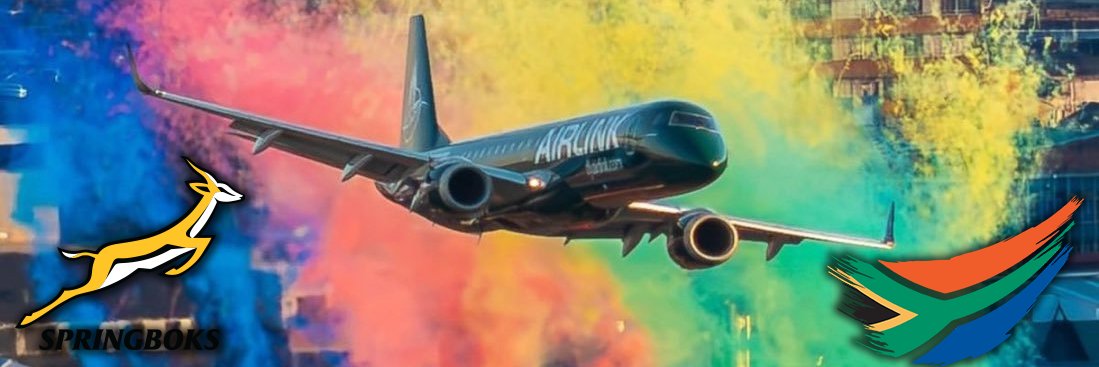 MSvanderWalt71's tweet photo. Article borrowed from Bruce Askham:

Now that the internet has had 24 hours to lose its mind over the Airlink flypast at DHL Stadium…
As a pilot, I thought it was magnificent.
Yes, it was LOW. That was rather the point.
But low does not automatically mean unsafe.
This was a planned, rehearsed and approved flypast, flown at around 150 knots and conducted within the altitude and speed parameters approved by the SACAA. Air Traffic Navigation Services was also involved in the planning and support.
And this wasn’t a couple of cowboys having a crack at it.
Each aircraft carried THREE senior Airlink captains, acting as commander, co-pilot and safety/technical officer. That is a serious amount of experience sitting up front.
What we watched was precision flying.
Two Embraers. Formation. Low level. Precise timing. A stadium packed with Springbok and All Black supporters. And a spectacular piece of aviation to kick off one of the greatest rivalries in world sport.
Was it close?
Hell yes.
Was there an incident?
No.
Was it some unplanned near-disaster requiring an internet investigation by every newly qualified Facebook aviation expert?
Also no. 📷
Airlink’s own recorded flight data confirms that both aircraft remained within the SACAA-approved and rehearsed safety parameters.
So perhaps we can stop manufacturing an accident that never happened and simply appreciate what we were privileged to see.
And thankfully, despite what another highly reliable Facebook image may suggest, the crews were not dreadlocked, doobie-smoking, “trust the vibes” cockpit philosophers. 📷
So no, Cheech and Chong were not flying the formation.
Thank you Airlink. That was something special.
May there be many more.
Oh, and the Boks won 33–26.
Lekker. 📷 #Flypast #Flover #Airlink #SouthAfrica #Rugby #Springbokke #SANZ #Crybabies #TIA