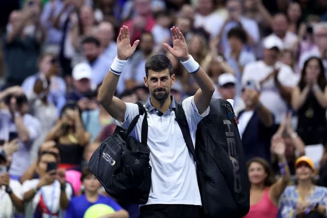 THugotom's tweet photo. Avec la défaite surprise, contre Mariano Navone, de Novak Djokovic au 1er tour de l’US Open 2026, on peut légitimement se demander si on le reverra un jour à New York. 😢🎾🗽 https://t.co/m4NZa4TWVt