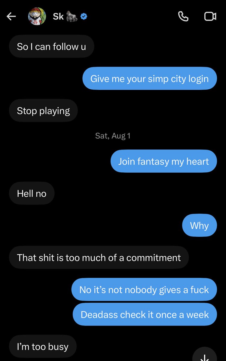 CamShitmore's tweet photo. @CryLawson “That shit too much of a commitment” https://t.co/eUUdleaLHo