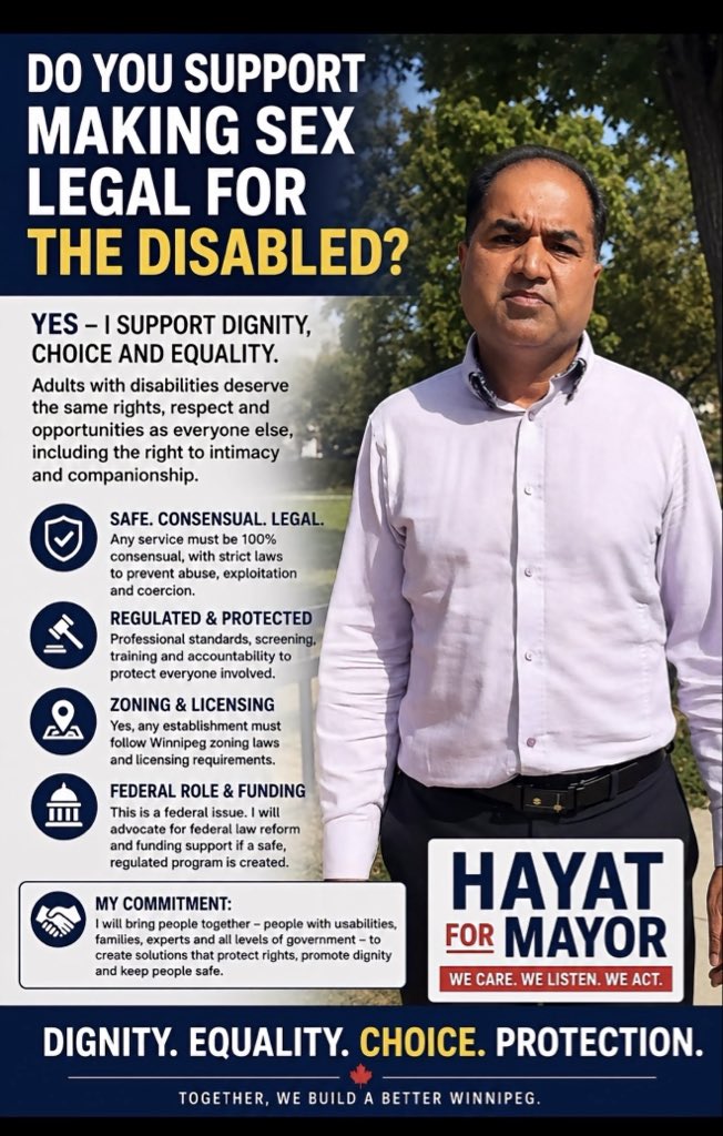 Slatzism's tweet photo. there’s a Pakistani real estate agent running to be the mayor of a major Canadian city and he’s using AI to generate his campaign ads but the AI is coming up with complete nonsense and he doesn’t seem to know that because he barely speaks English.

here’s his latest https://t.co/KVXXk6SAPD