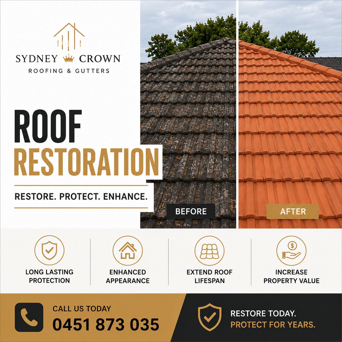 SydneyCrownrof's tweet photo. Give your roof a fresh start with professional roof restoration services across Sydney. 🏠

Helping homeowners in Ingleburn, Campbelltown, Casula and surrounding suburbs restore, protect and maintain their roofs.

📞 0451 873 035

#RoofRestoration #SydneyRoofing #RoofRepair https://t.co/PFaYnxdeFz