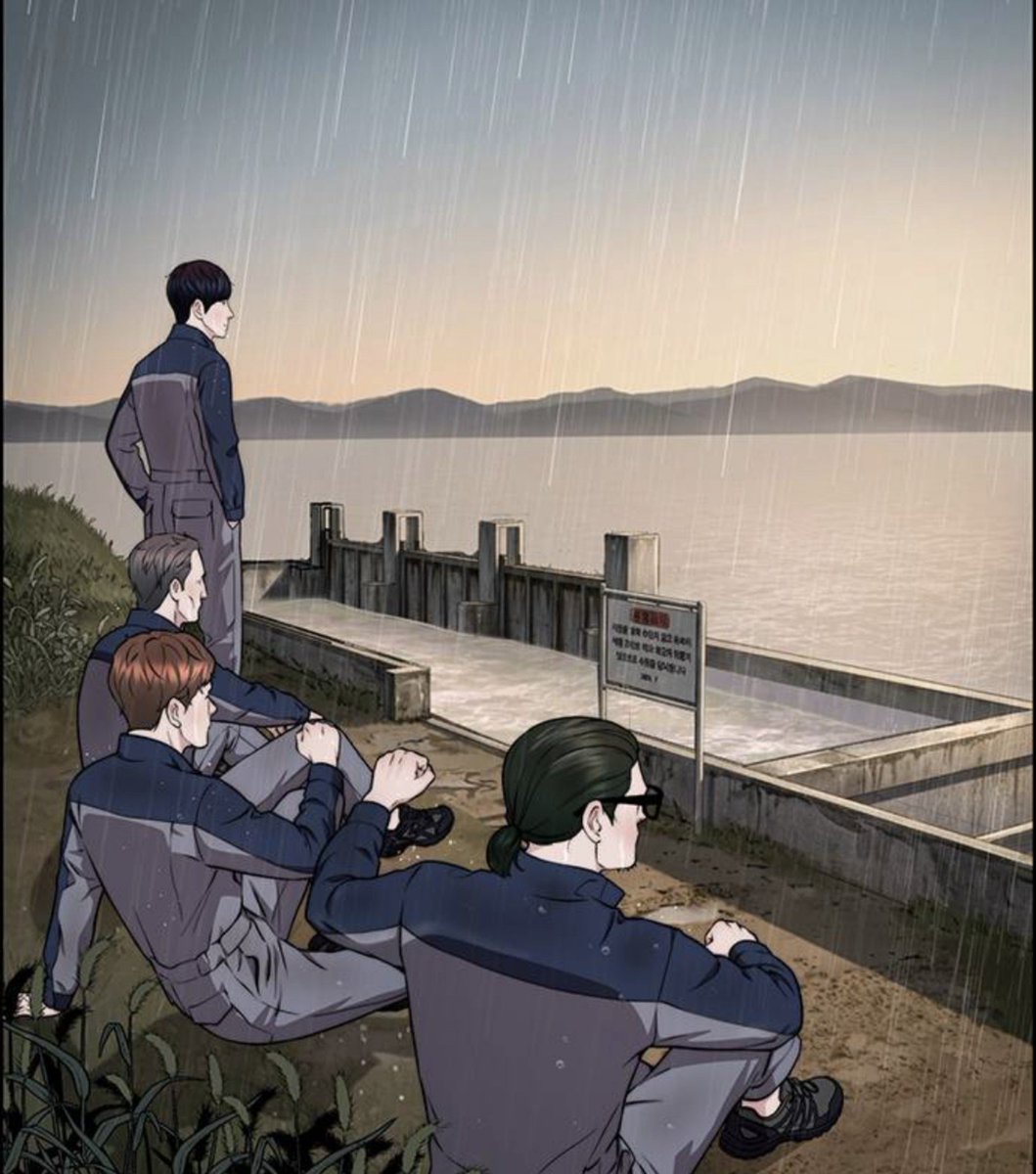 hs_electronic's tweet photo. 彼らが見ている景色は、自分たちが救った貯水湖か…それとも善戦虚しく、ヒューズがとんで、村が大きな被害を受けてしまった後の貯水湖か…
#真なる男 https://t.co/mSqfcTV39I