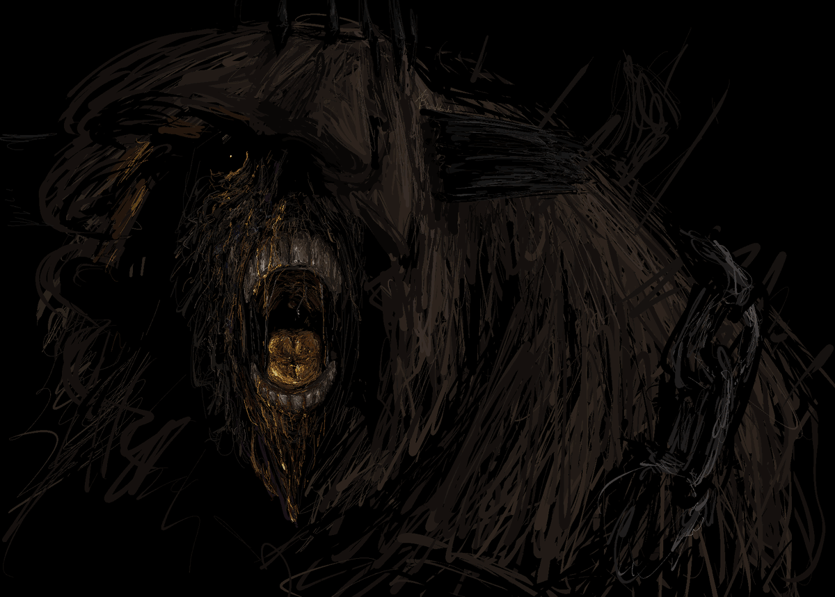 VoidoBoido's tweet photo. oc posting, beware of the yellow lich, the bilious blight https://t.co/yUYv7y96Ea