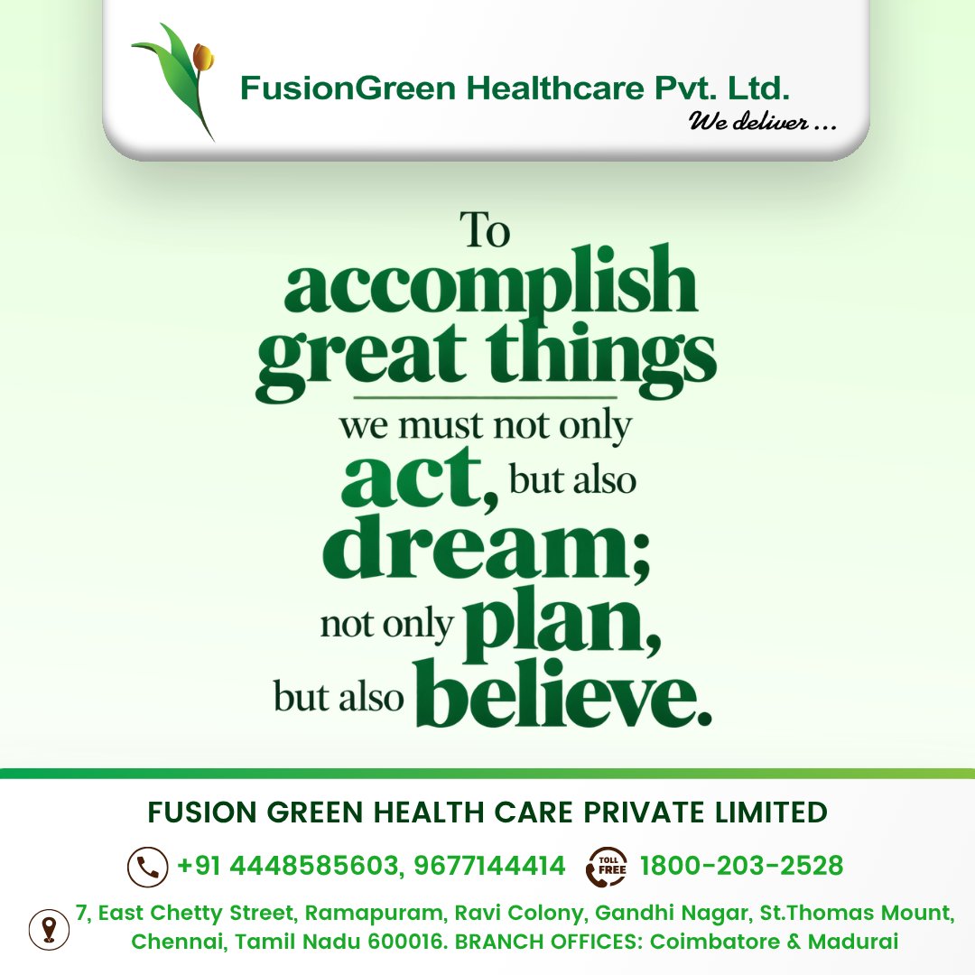 FusionGreen_HC's tweet photo. #FusionGreen #FusionGreenHealthcare #Healthcare #HealthcareProfessionals #HealthcareInnovation #HealthcareIndustry #Motivation #InspirationalQuote #MotivationalQuote #DreamBig #BelieveInYourself #TakeAction #ThinkBig #PositiveMindset #GrowthMindset #SuccessMindset https://t.co/1KCdAJb0pc