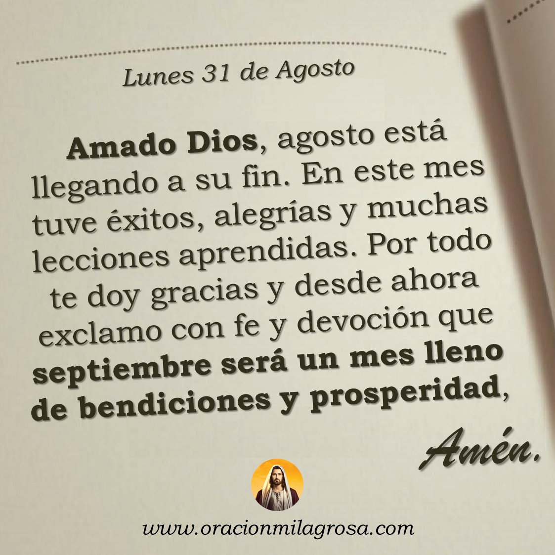 oracion_milagro's tweet photo. Oración para el lunes 31 de agosto de 2026: https://t.co/4fqVTVyshh ✨