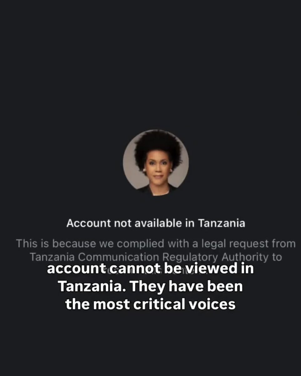 bizy94's tweet photo. 🚨 META TOOK THE ORDER. TANZANIA HID THE BODIES🚨

@Meta @Instagram @facebook @WhatsApp @zuck
You blocked Shangazi Maria Sarungi @MariaSTsehai and Mange Kimambi @mangekimambi the voices that documented Tanzania’s October 2025 massacre.
A US company taking a Dar es Salaam order to bury the dead is not acceptable.
Open the accounts. Immediately.
#TanzaniaMassacre