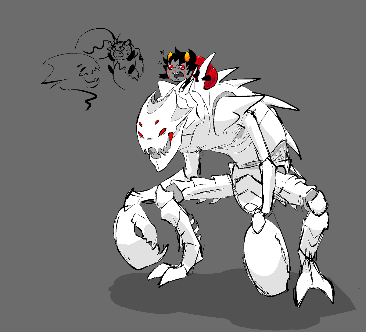 VoidoBoido's tweet photo. crabdad and his charge https://t.co/JcsCY4RWnI