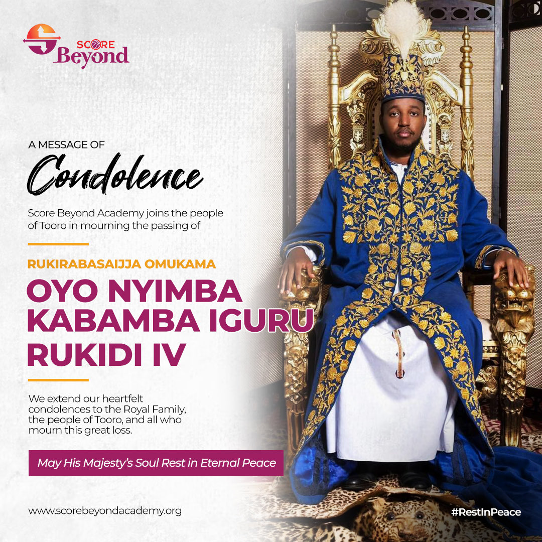score_beyond's tweet photo. We join the people of Tooro in mourning the passing of His Majesty King Oyo.

Our thoughts and prayers are with the Royal Family, the people of Tooro, and all those grieving this great loss.

May His Majesty’s legacy live on, and may his soul rest in eternal peace. 🕊️🕊️ https://t.co/kCjKPXhwfT