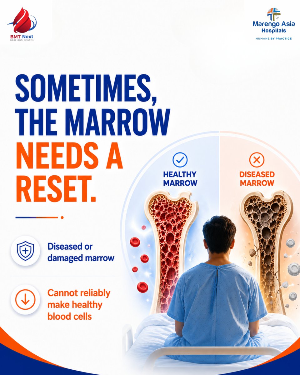officialbmt09's tweet photo. 🩸 Why does a BMT patient need a donor?In an allogeneic transplant, healthy donor stem cells can rebuild the blood-forming system. In an autologous transplant, the patient’s own stem cells are used. The choice depends on the disease &amp; patient.
#Raktveer #StemCellTransplant https://t.co/Gy6Cj6NOgl