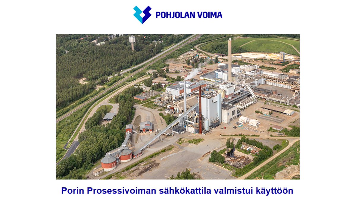 PohjolanVoima's tweet photo. Uutiskirjeemme 5/2026 kertoo mm. sähkökattiloista: Porin Prosessivoiman sähkökattila on tuotantokäytössä, Pietarsaaressa rakennustyöt ovat alkaneet.
Kesäkuussa aloitettiin Kymin Voimassa mittava täyshuolto, joka valmistuu alkusyksystä. https://t.co/FckhaXpWWA #pohjolanvoima https://t.co/jVrqq6B13L