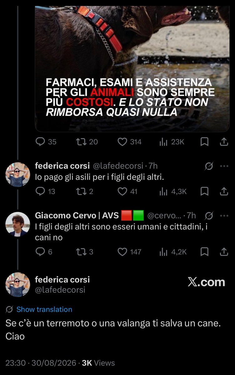 ArturoB23022138's tweet photo. Indeciso tra il disperarmi per l’assoluto stato di degrado dell’Occidente e il ridere per una settimana https://t.co/6oupmXv36W