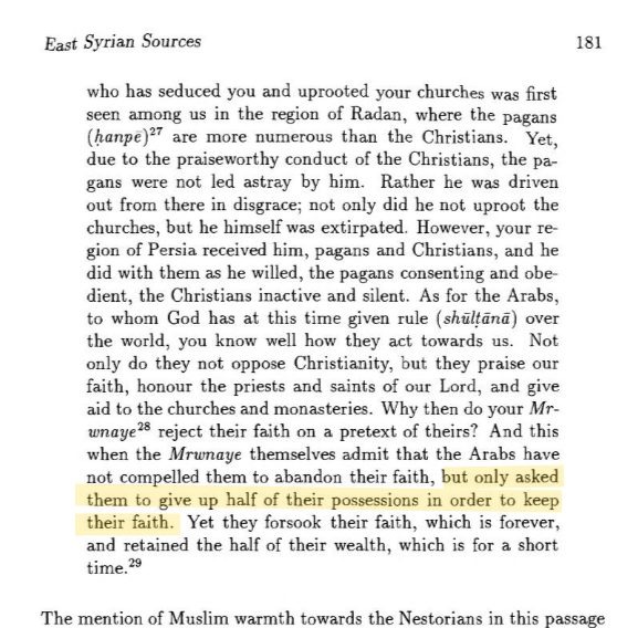thebluecros's tweet photo. @MetalDude142678 @Jahilterminator @AxadJimco isoyab iii said jizya is half a mans possessions too mate while glazing them at the same time. the dude was saying anything to win the favor of the muslims. also there were celts who glazed the romans despite the Romans geocoding their entire race, humans being traitors isnt new https://t.co/yg2YjztYXE
